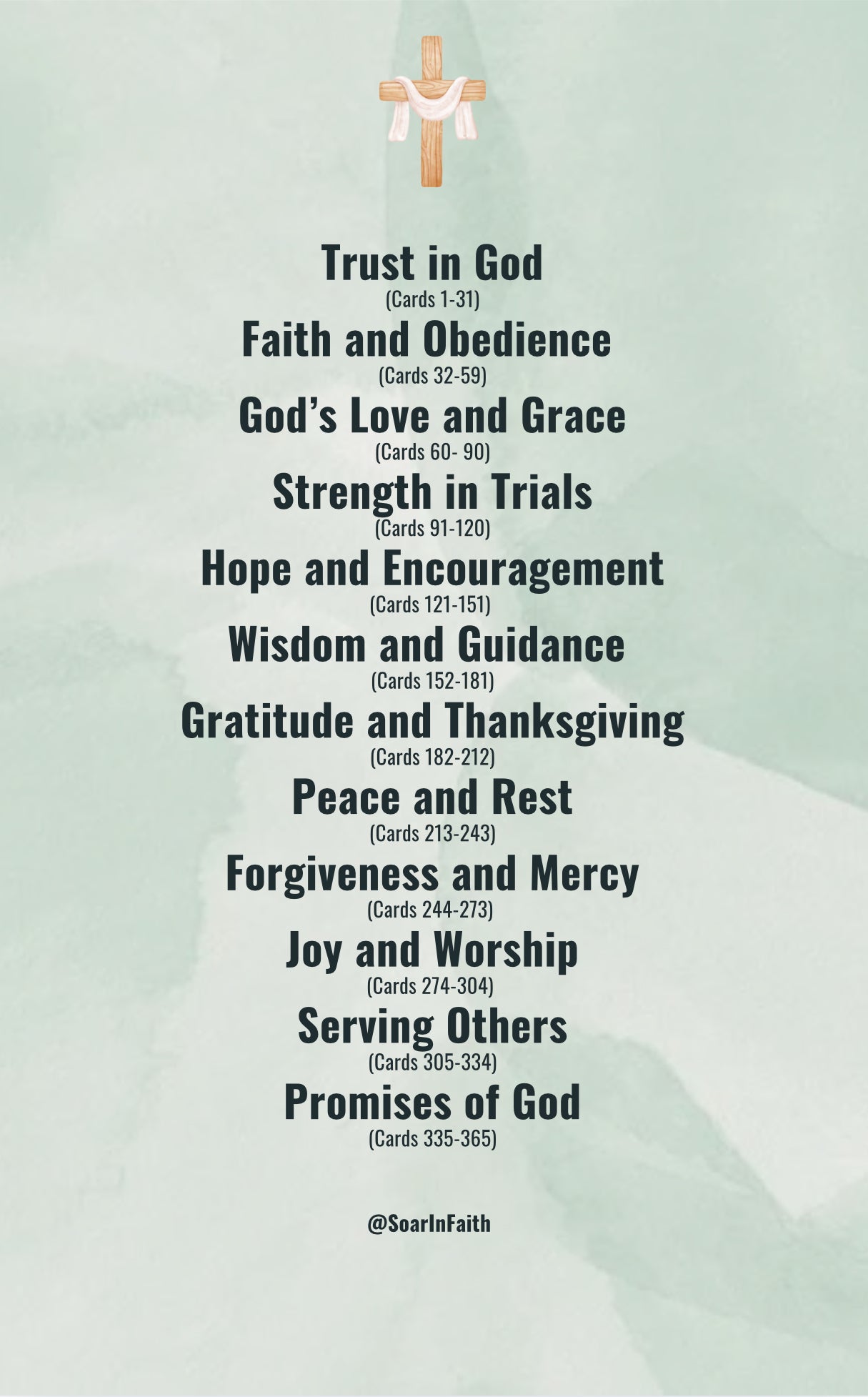 365 Scripture & Prayer Cards (Instant Download - Print Edition)