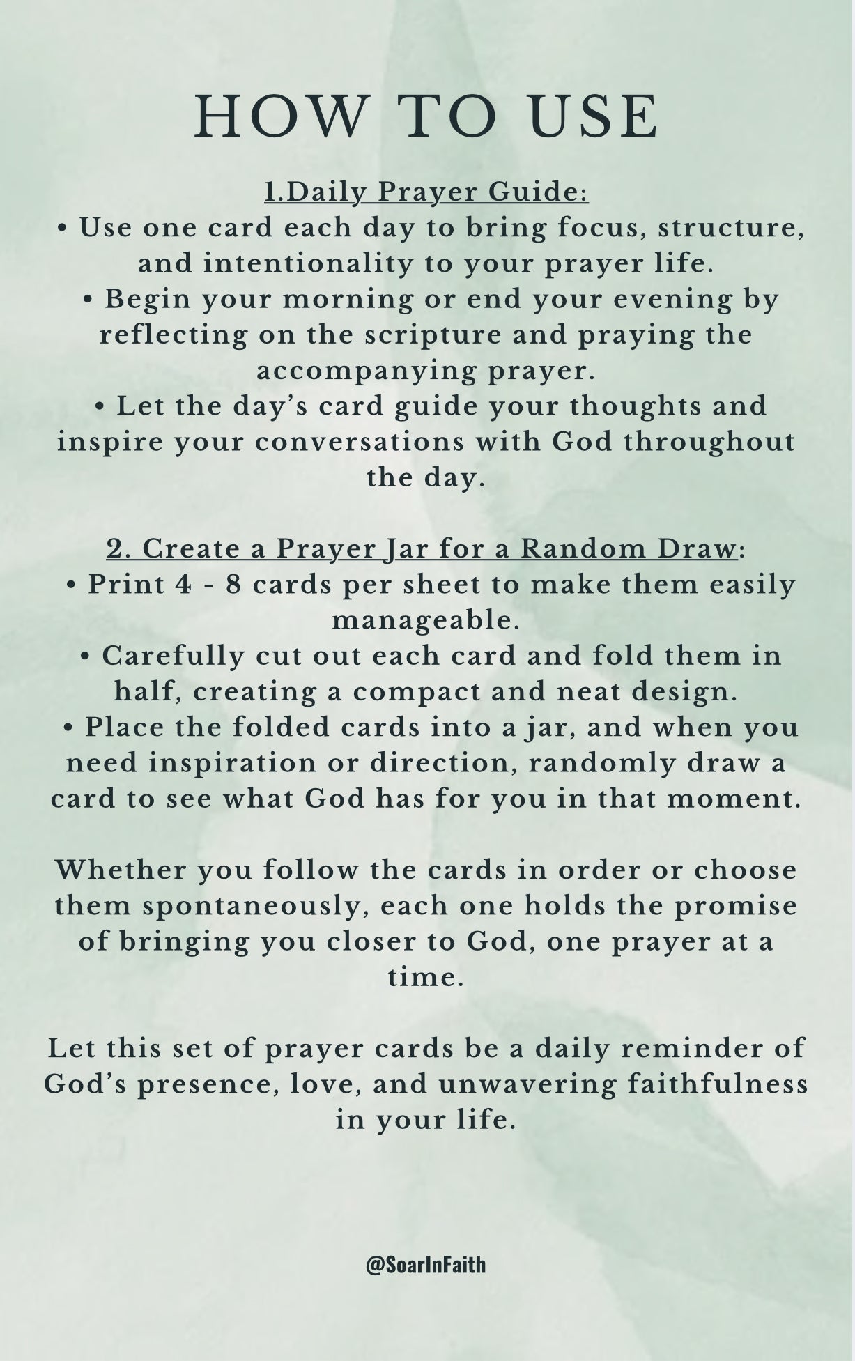 365 Scripture & Prayer Cards (Instant Download - Print Edition)